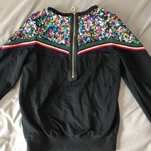 Sequin sparkle pullover
